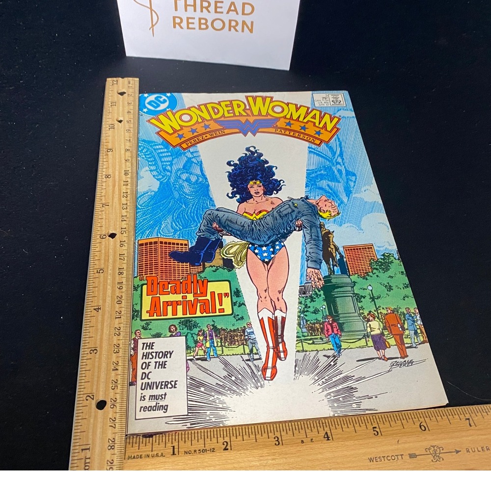 Wonder Woman Comic Book DC Universe History Deadly Arrival Issue‎ 1987 Vintage